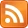 Orange RSS feed icon with white broadcast waves